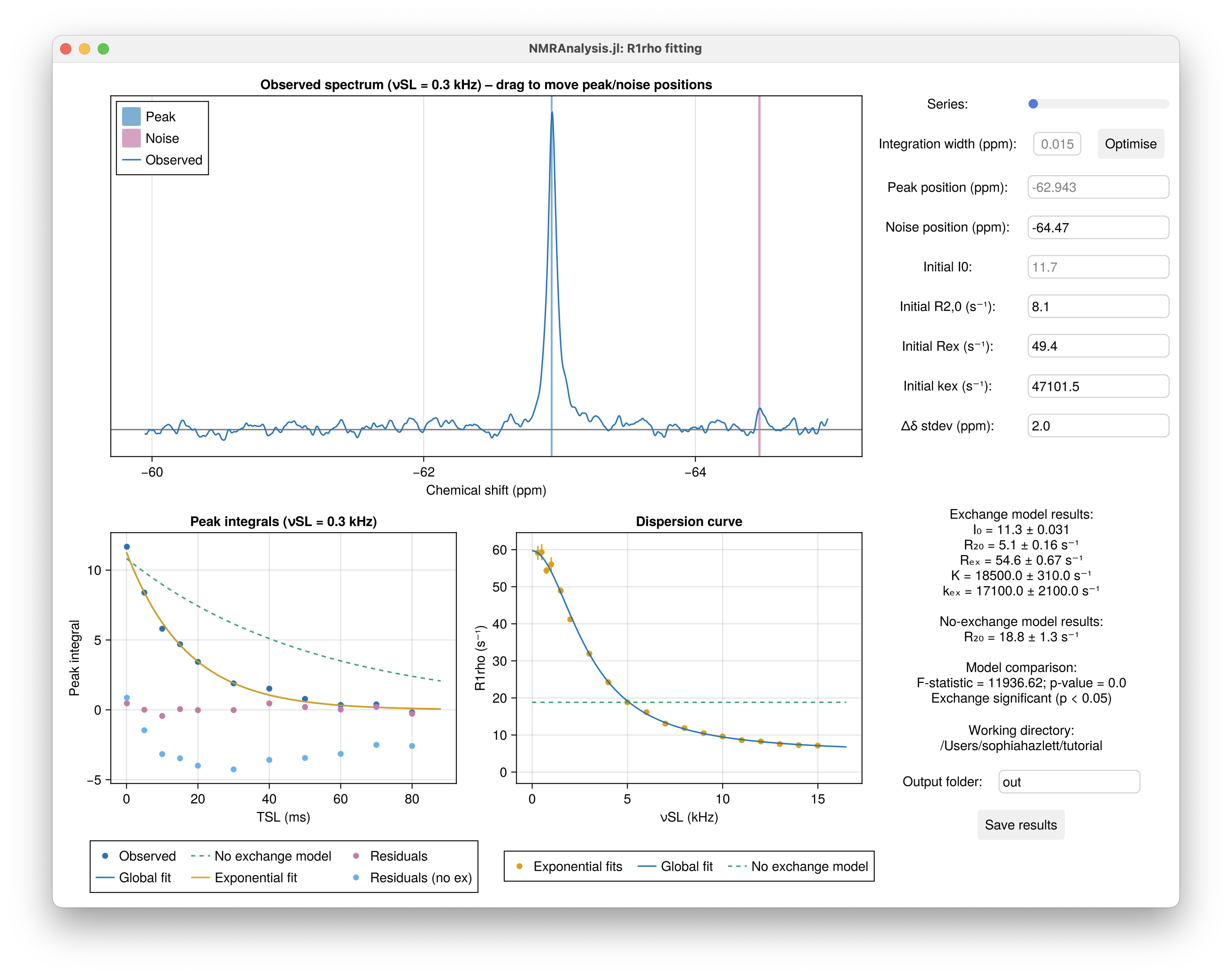 R1ρ Analysis Interface